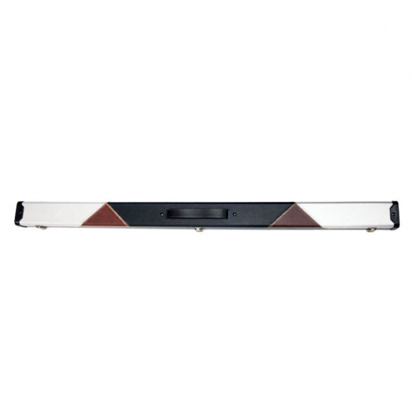 Boitier rigide tricolore blanc brun et noir pour queue de billard 3/4 – Image 2