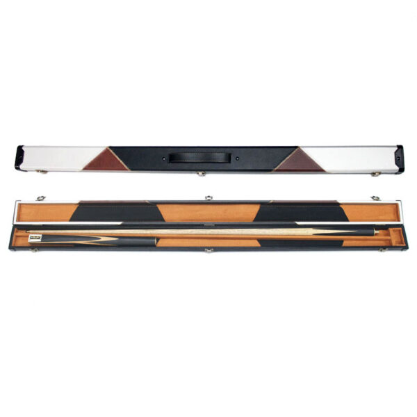 Boitier rigide tricolore blanc brun et noir pour queue de billard 3/4 – Image 3