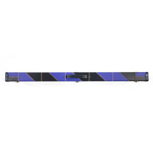 Boitier rigide bleu motif diagonales noires parallèles pour queue 3/4