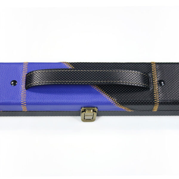 Boitier rigide bleu motif diagonales noires parallèles pour queue 3/4 – Image 3
