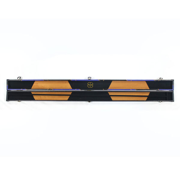 Boitier rigide bleu motif diagonales noires parallèles pour queue 3/4 – Image 5