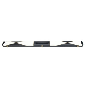 Boitier rigide motifs triangulaires blancs et noirs pour queue de billard 3/4