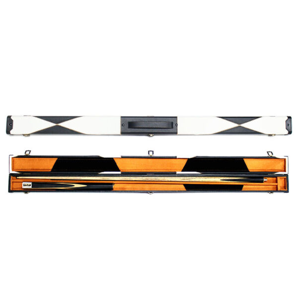Boitier rigide motifs triangulaires blancs et noirs pour queue de billard 3/4 – Image 7