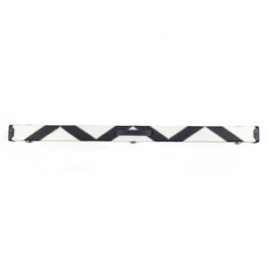 Boitier en aluminium blanc lignes noires croisées pour queue 3/4