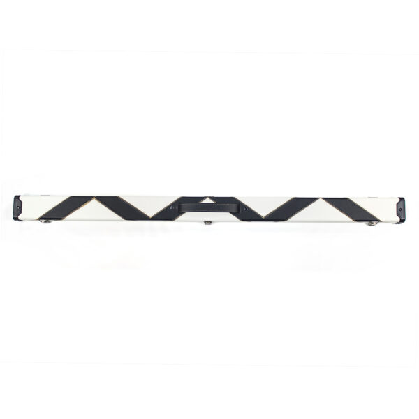 Boitier en aluminium blanc lignes noires croisées pour queue 3/4