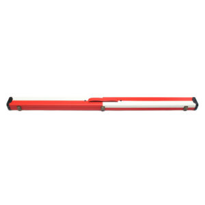 Boitier rigide 2 couleurs, blanc et rouge pour queue de billard 3/4