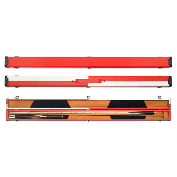 Boitier rigide 2 couleurs, blanc et rouge pour queue de billard 3/4 – Image 6
