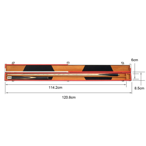 Boitier rigide 2 couleurs, blanc et rouge pour queue de billard 3/4 – Image 9