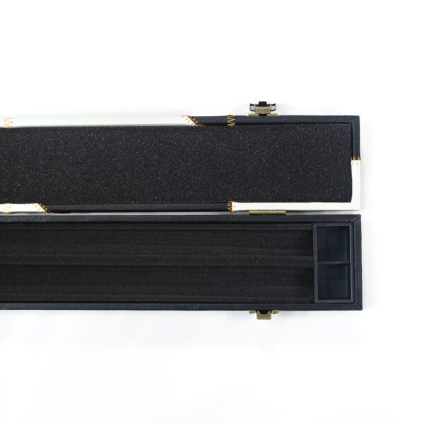 Boitier rigide blanc lignes diagonales pour queue 3/4 – Image 4