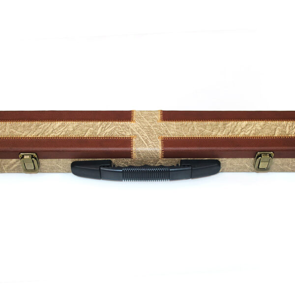 Boitier rigide beige motif croix pour queue de 3/4 – Image 3