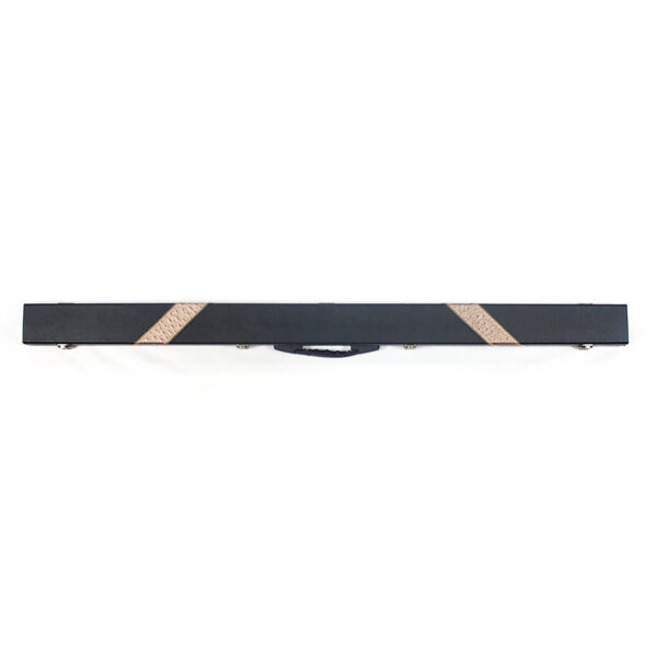 Boitier rigide noir lignes diagonales croisées pour queue 3/4
