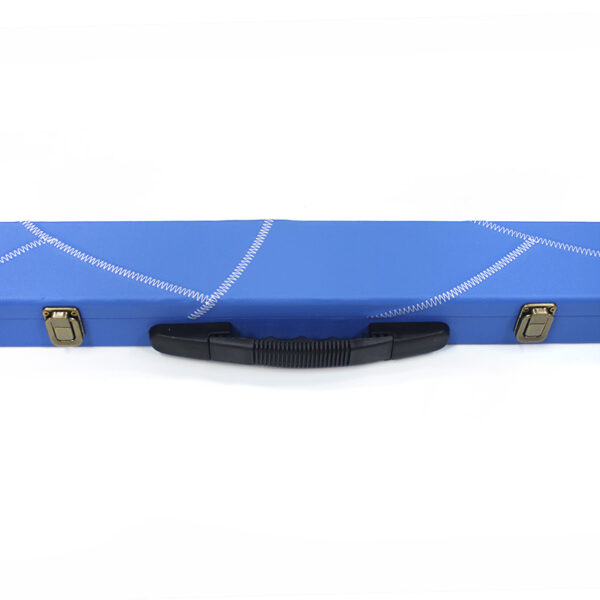 Boitier rigide simili cuir bleu pour queue de 3/4 – Image 3