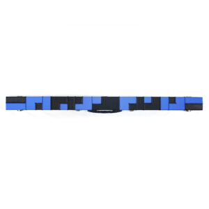 Boitier rigide damier "inversé" bleu et noir pour queue de 3/4