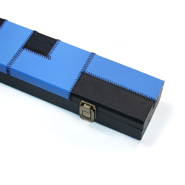 Boitier rigide damier "inversé" bleu et noir pour queue de 3/4 – Image 2