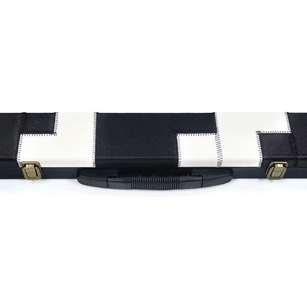 Boitier rigide damier "inversé" noir et blanc pour queue de 1/2 – Image 3