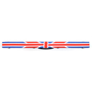 Boitier rigide bleu motif "England Flag" pour queue de 3/4