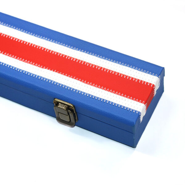 Boitier rigide bleu motif "England Flag" pour queue de 3/4 – Image 2