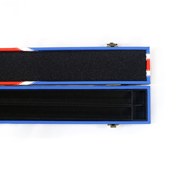 Boitier rigide bleu motif "England Flag" pour queue de 3/4 – Image 4