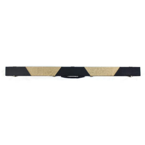 Boitier rigide beige lignes diagonales inversées pour queue 3/4