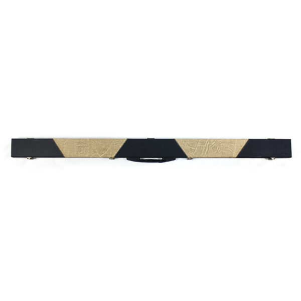 Boitier rigide beige lignes diagonales inversées pour queue 3/4