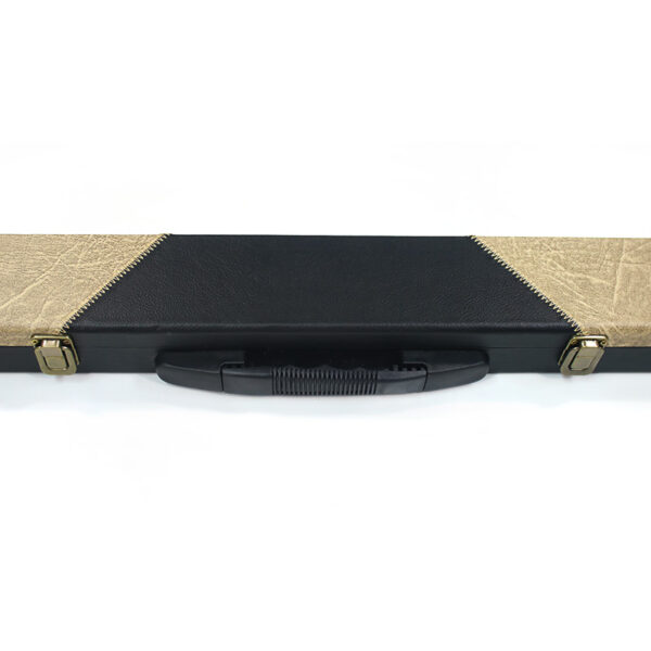 Boitier rigide beige lignes diagonales inversées pour queue 3/4 – Image 3