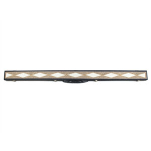 Boitier rigide motif losanges pour queue 3/4