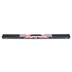 Boitier rigide noir motif "England Flag" pour queue de 3/4