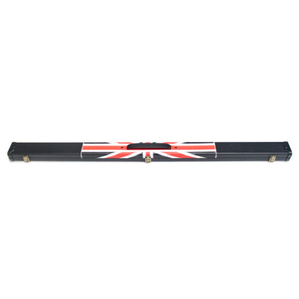 Boitier rigide noir motif "England Flag" pour queue de 3/4