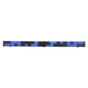 Boitier rigide damier "inversé" bleu et noir pour queue de 3/4