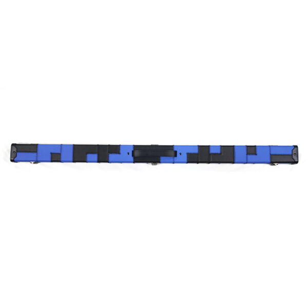 Boitier rigide damier "inversé" bleu et noir pour queue de 3/4
