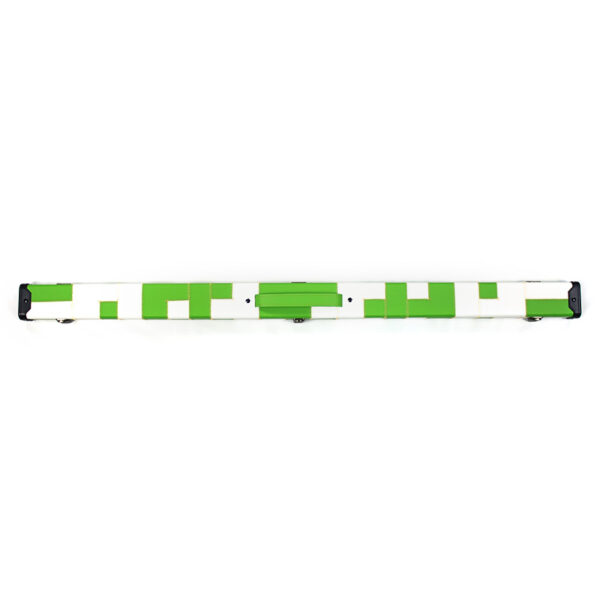 Boitier rigide damier "inversé" vert et blanc pour queue de 3/4