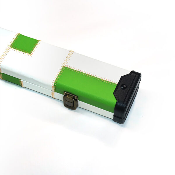 Boitier rigide damier "inversé" vert et blanc pour queue de 3/4 – Image 2