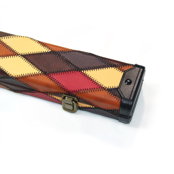 Boitier rigide losanges muticolores "couleurs chaudes" pour queue 3/4 – Image 2