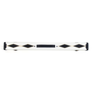 Boitier rigide motif 4 losanges noirs pour queue 1/2