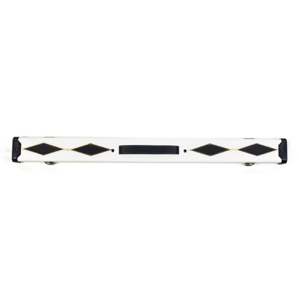 Boitier rigide motif 4 losanges noirs pour queue 1/2