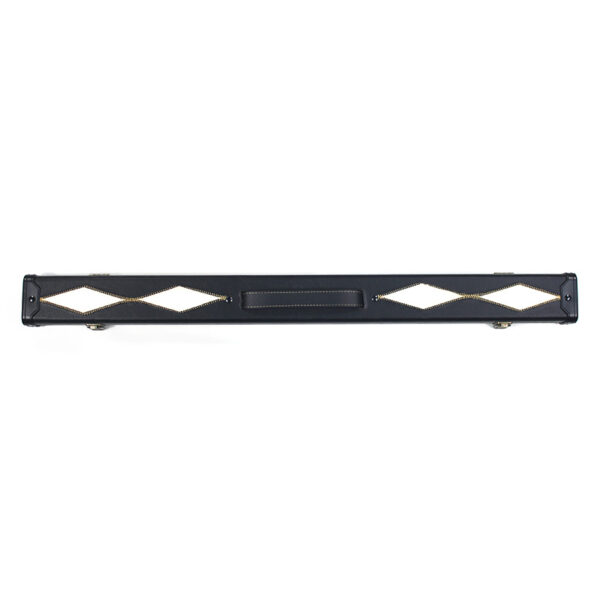 Boitier rigide motif 4 losanges blancs pour queue 1/2