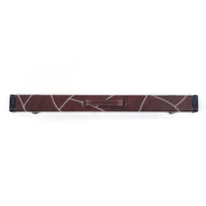Boitier rigide simili cuir bordeaux pour queue de 1/2