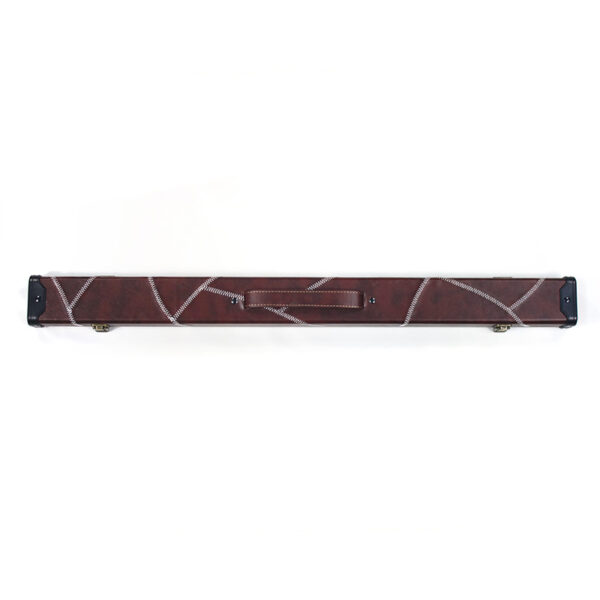 Boitier rigide simili cuir bordeaux pour queue de 1/2