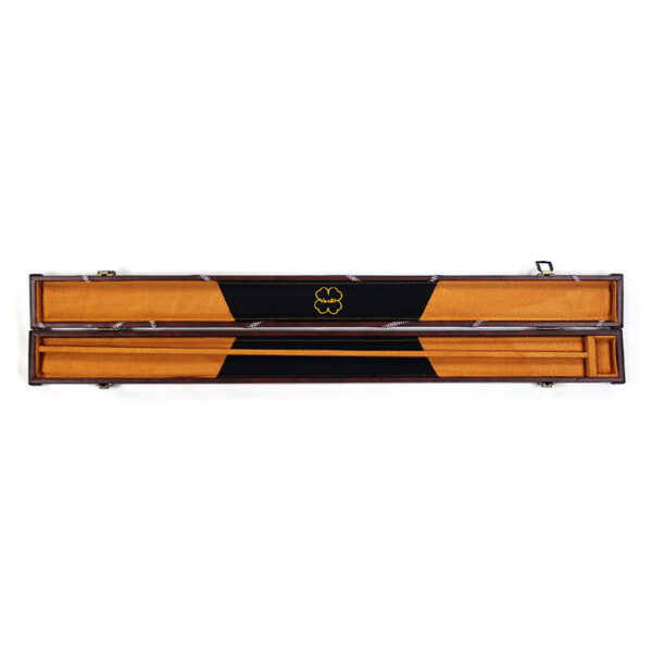 Boitier rigide simili cuir bordeaux pour queue de 1/2 – Image 3