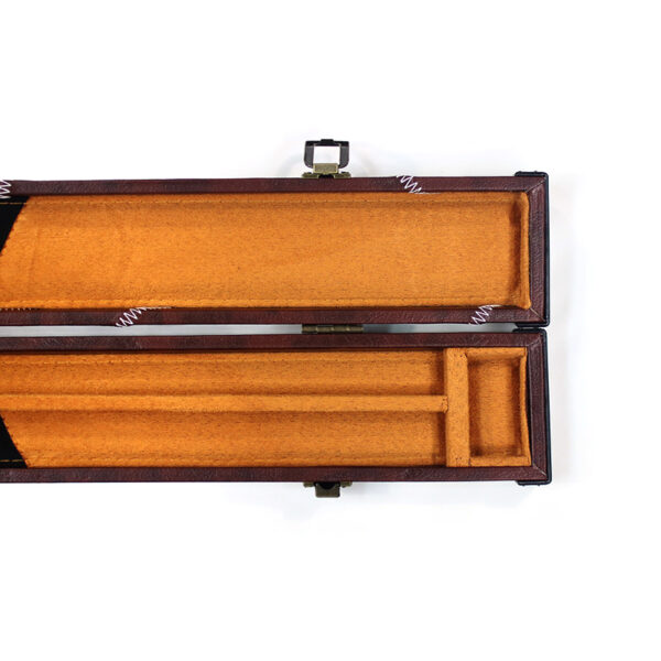 Boitier rigide simili cuir bordeaux pour queue de 1/2 – Image 4