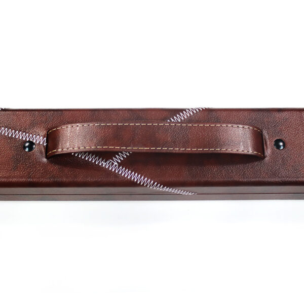 Boitier rigide simili cuir bordeaux pour queue de 1/2 – Image 5