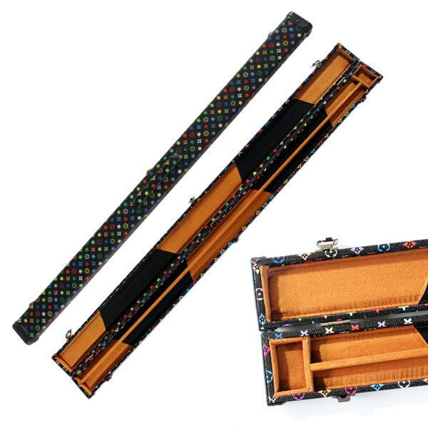 Boitier rigide motif "Louis Vuitton" coloré pour queue de billard 3/4 – Image 3